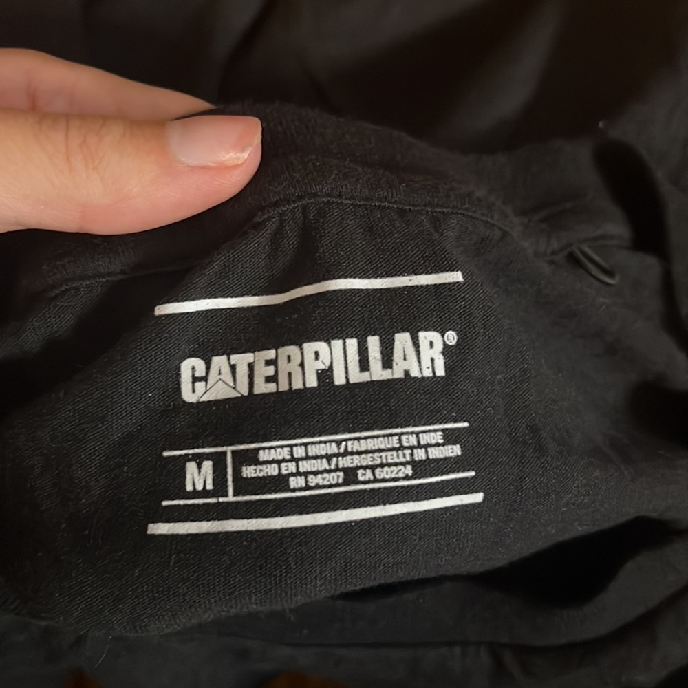 Caterpillar Men’s Black Tee Size M - Picture 4 of 5